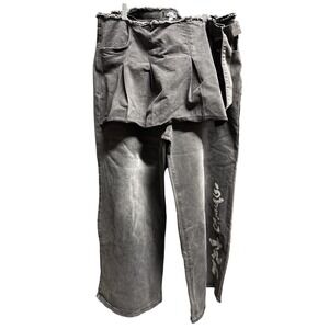 Dolls Kill x Naruto Shippuden Cyberpunk Ninja Wide Leg Harajuku Shinobi Pants 1X